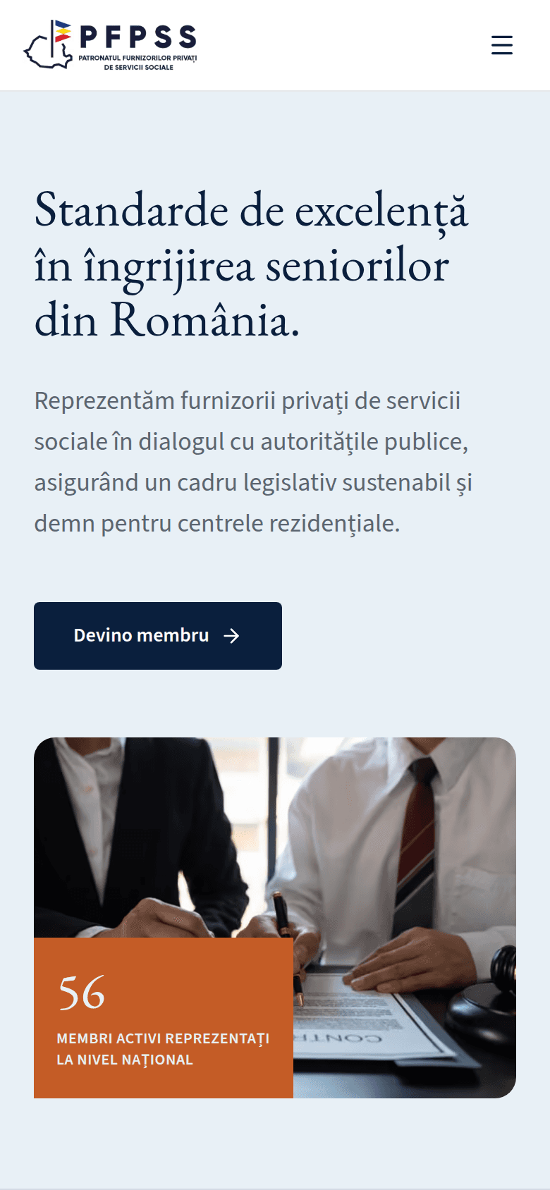 PFPSS: Platformă de membri pentru patronatul furnizorilor privați de servicii sociale: înscriere, plăți și administrare.