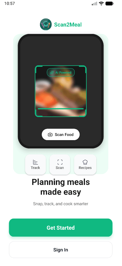 Scan2Meal: Aplicație care transformă un bon de cumpărături sau o poză cu cămara în rețete pentru ziua de azi.