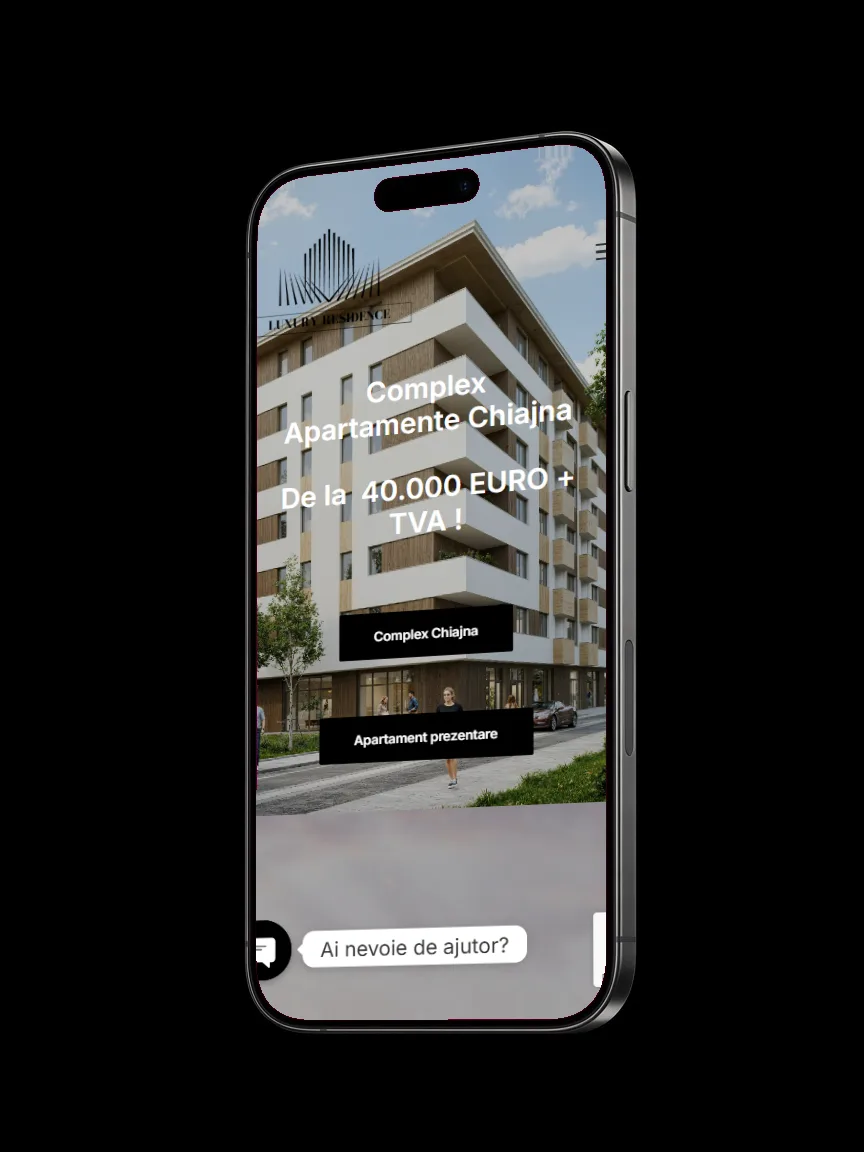Luxury Residence: Site construit în jurul fotografiei, pentru un complex rezidențial de lux.