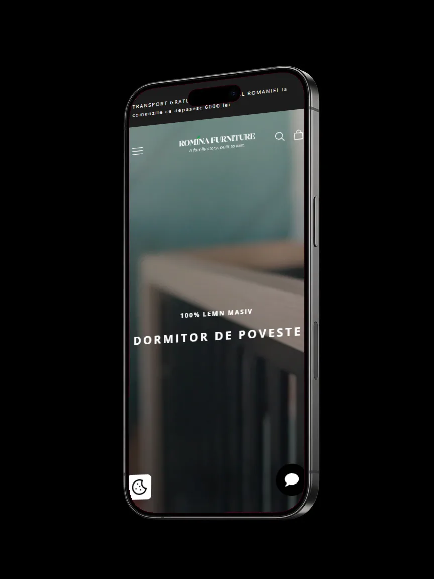 Romina Furniture RO: Magazinul din România al celui mai mare exportator de mobilă din lemn masiv.